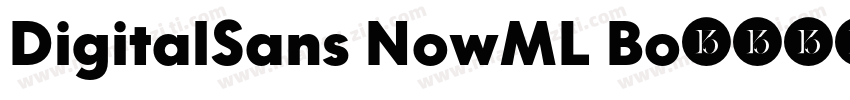 DigitalSans NowML Bo字体转换